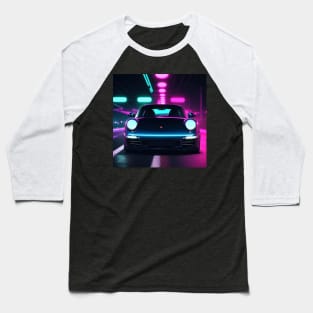 Neon Car Baseball T-Shirt